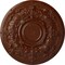 Ekena Millwork Oslo Ceiling Medallion (Canopies up to 10 1/2"), 28 1/8"OD x 1 3/4"P, Burnished Mahogany Crackle CM28OSBMC - alternate 1
